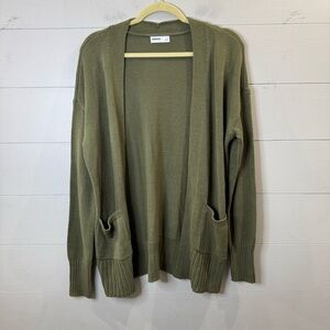 Sonoma | Women’s Olive Green Open Front Cardigan Sweater Small